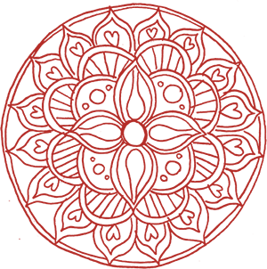Mandala, pszichológus illusztrációja